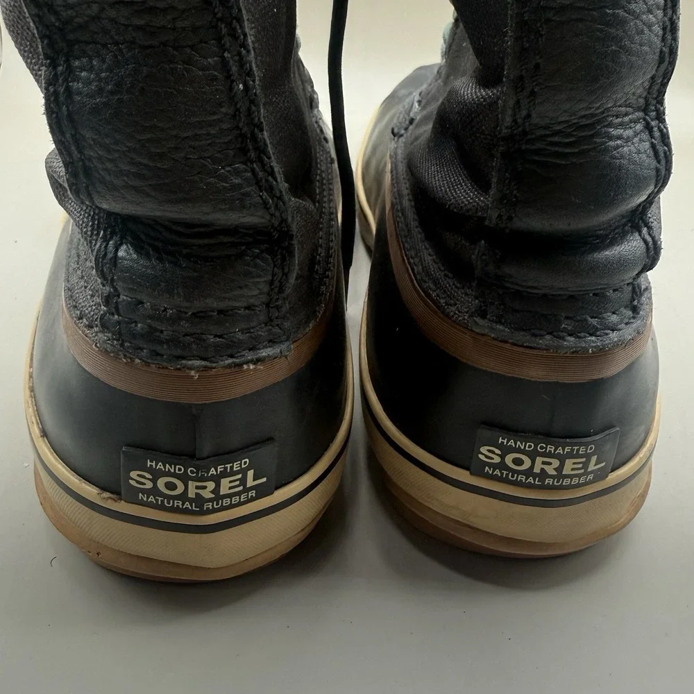 Sorel 1964 Premium T Mens A 10 Brown Waterproof Canvas Winter Duck Boots‎ NM1560